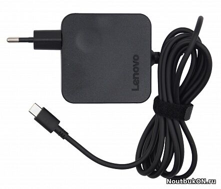 Блок питания Lenovo Type-C, 45W (5V-2A, 9V-2A, 15V-3A, 20V-2.25A), с вилкой, ORG (square shape)