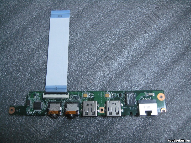 Плата USB и AUDIAO LAN разъемов Lenovo S10 DA0FL5PI6D1