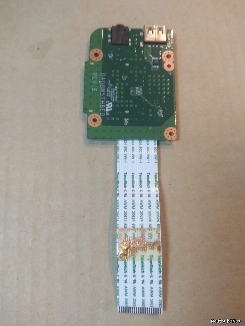 Плата USB AUDIO CARDREADER разъема для ноутбука Lenovo Ideapad B5400, M5400 DA0BM5TH8E0