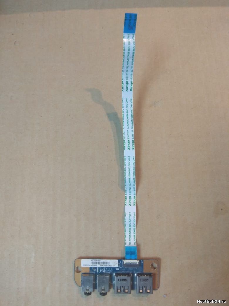 Плата USB AUDIO разъемов для ноутбука Toshiba Satellite L770 L775 H00031000 69N0Y3B10A02-01