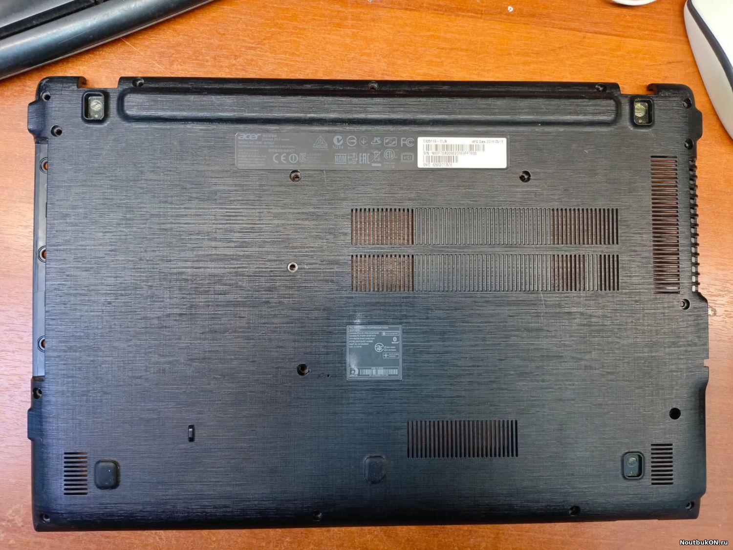 Часть корпуса ПОДДОН НИЖНЯЯ ЧАСТЬ КОРЫТО Acer Aspire extensa ex2511 E5-532 f5-571 N15Q1 EAZRT00101A