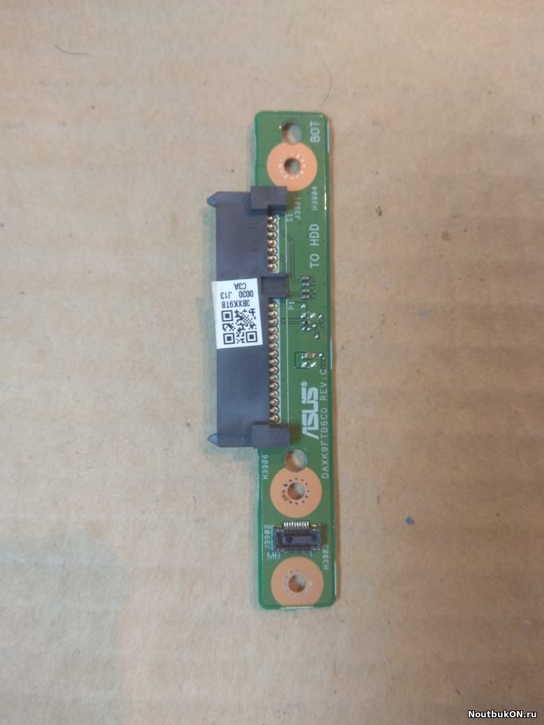 Плата подключения жесткого диска hdd для ноутбука Asus X756, X756UA x756uxm без шлейфа x756uxm HDD board rev.3.2 60NB0A30-IO2020-322 DAXK9FTB6C0