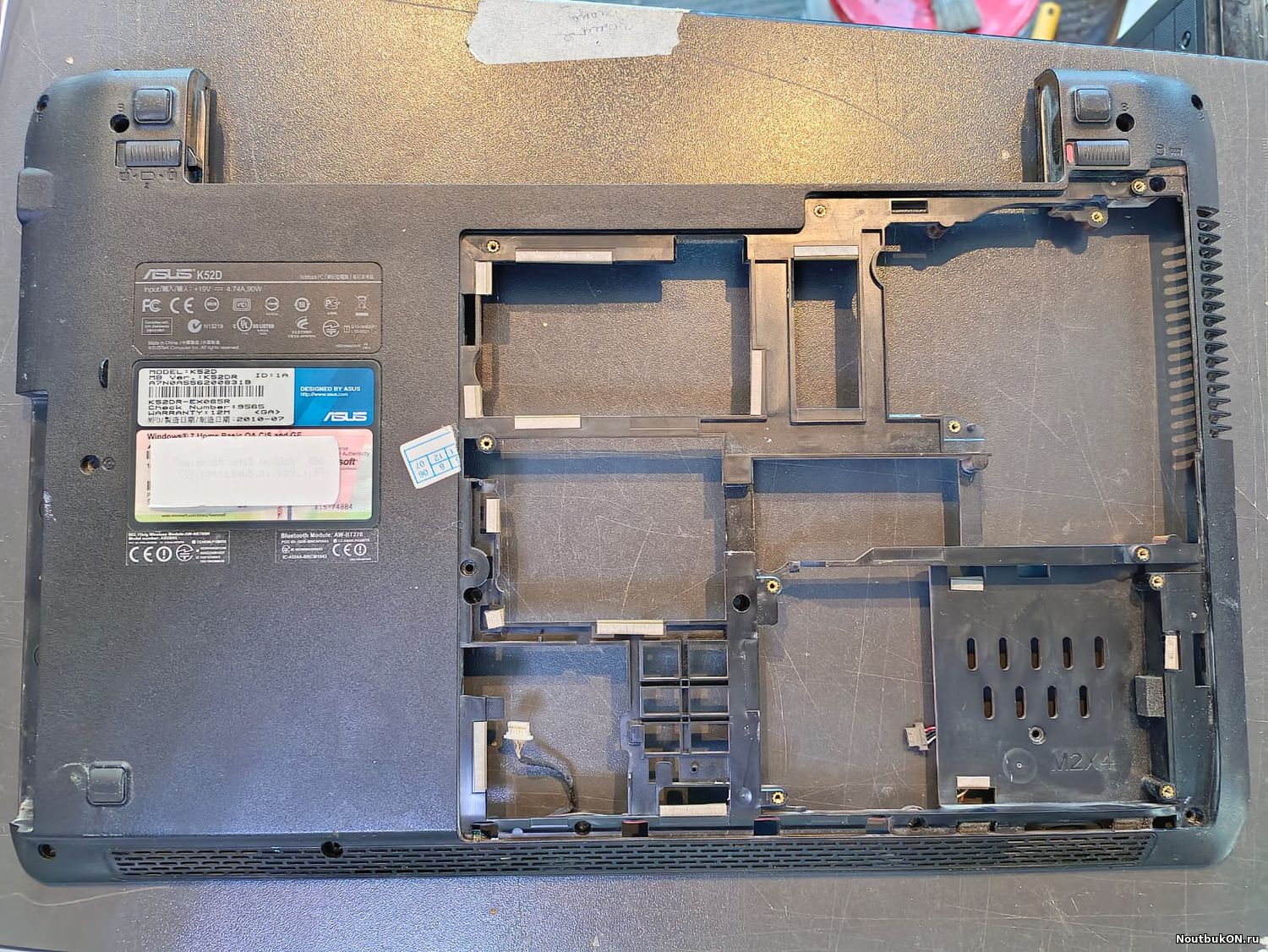 Часть корпуса поддон нижняя часть корыто для ноутбука для ноутбука Asus A52, K52, X52