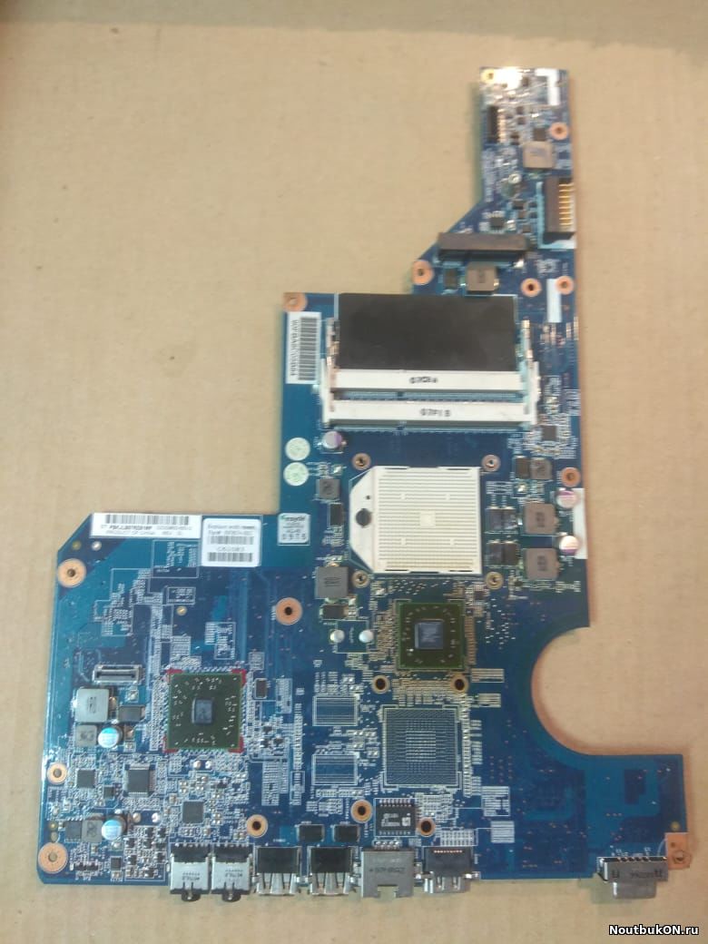 Материнская плата для ноутбука HP Pavilion G62 597674-001, AMD на интегрированом видео север жаренный под замену.