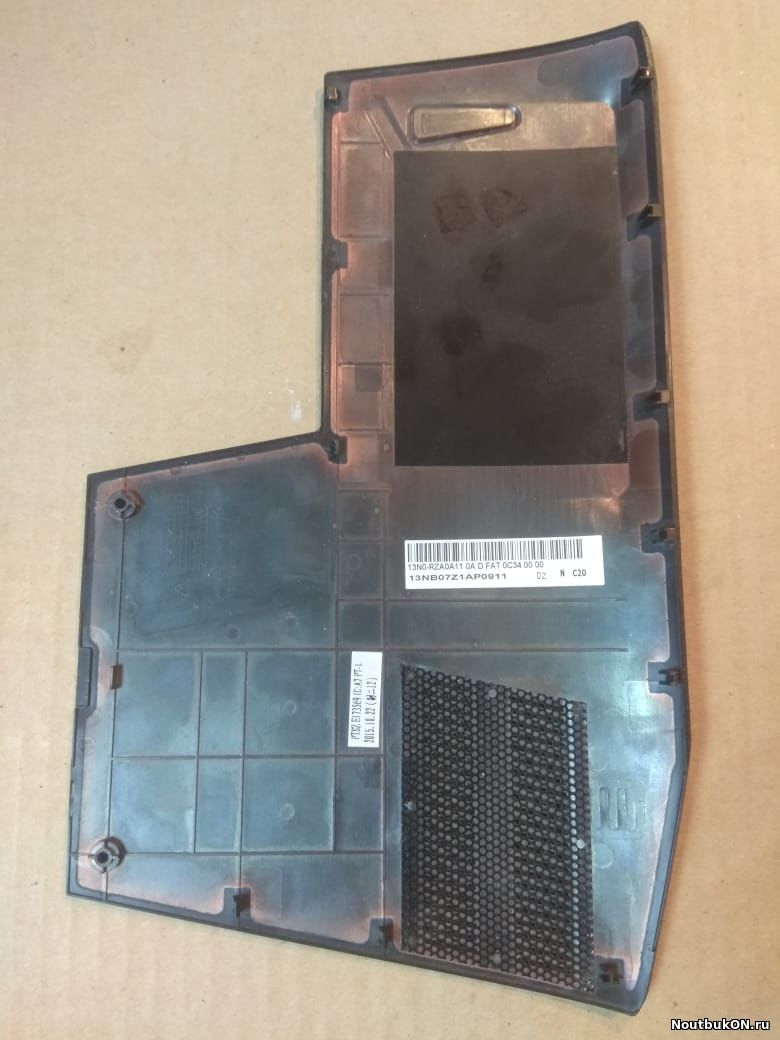 Часть корпуса крышка поддона нижняя ОТСЕКА HDD RAM ЖЕСТКОГО ДИСКА ОПЕРАТИВНОЙ ПАМЯТИ для ноутбука Asus GL552 13NB07Z1AP0911 13N0-RZA0A11