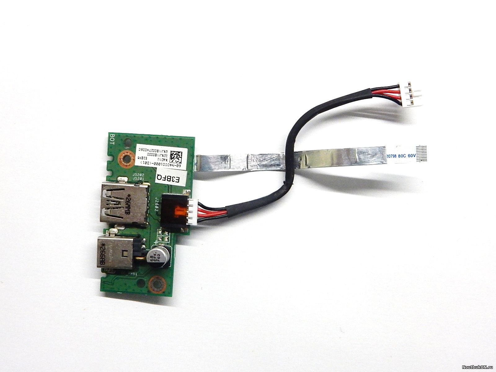 Плата разъем питания USB РАЗЪЕМ для ноутбука Asus X501U X401U 60-N4OIO1000-D01 32XJ1IB0000 C КАБЕЛЕМ