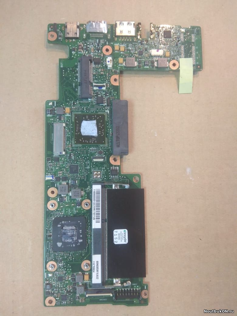 Материнская плата для ноутбука Lenovo IdeaPad S206 69N095M16A02 нерабочая без audio разъема