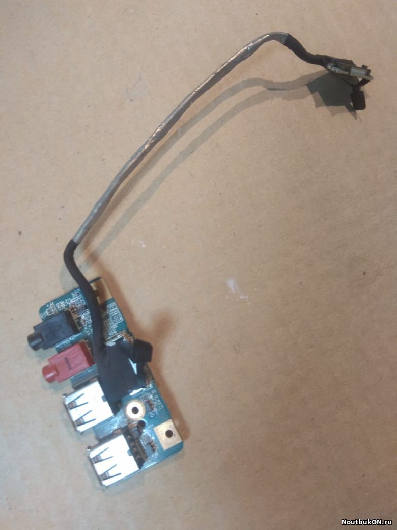Плата разъемов usb audio для ноутбука Sony VGN-NW PCG-7121V M850 1P-1096J02-8010 015-0001-1492_A С СОЕДИНИТЕЛЬНЫМ КАБЕЛЕМ M851