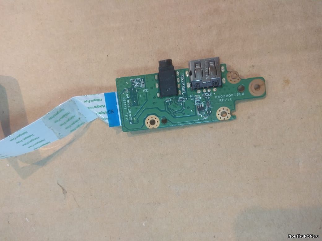 Плата USB AUDIO разъемов с шлейом для ноутбука Acer Chromebook 11 CB3-111 DA0ZHQPI6E0