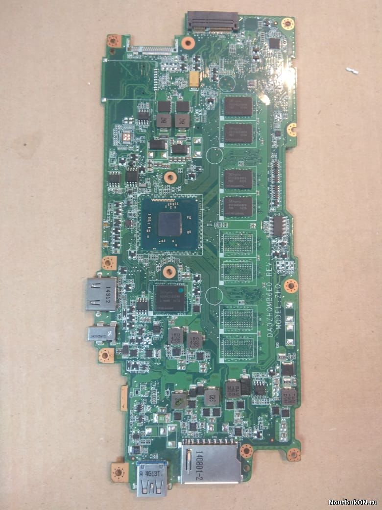 Материнская плата для ноутбука Acer Chromebook 11 CB3-111 DA0ZHQMB6E0 ZHQ нерабочая дохлый проц