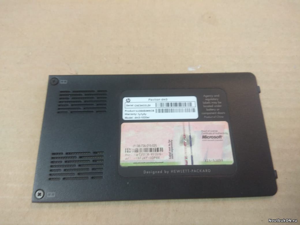 Часть корпуса крышки отсеков hdd ram жесткого диска оперативной памяти для ноутбука HP DM3-1000 DM3-2000 580691-001 B2695032G00007 B2695032G00006
