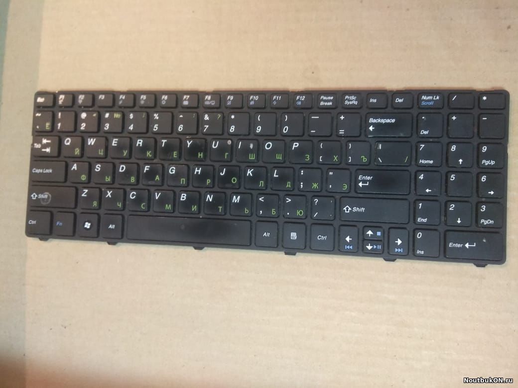 Клавиатура для ноутбука MSI MegaBook CR640, CX640, Medio Akoya E6217, H36YB, P6625, Pegatron A15HC, A15HE, A17A, A17HC, A25PA, H36, H36T NK81MT09-01003D-01/B, 0KN0-XV1US18, 0KN0-XV1UK18, 0KN0-XV1RU18,