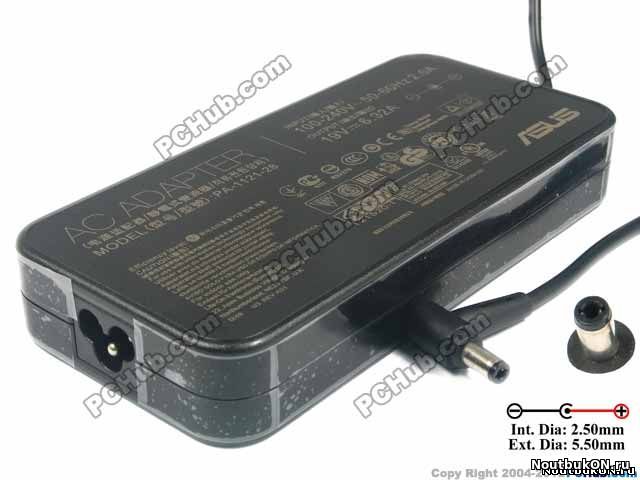 Зарядное устройство ASUS 19V 6.32A 5.5*2.5 ОРИГИНАЛ ADP-120RH B (slim type)
