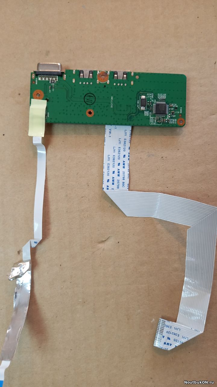 Плата кнопка включения USB разъемов vga cardreader для ноутбука DNS X300D с соеденительными кабелями