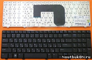 Клавиатура для ноутбука Dell Vostro 3700 RU Black RU 90.4RU07.S0R, V104030AS1, 014XD2, NSK-DPA0R, V104030AS1 90.4RU07.S0R, 0JNJ54, 90.4RU07.S0R