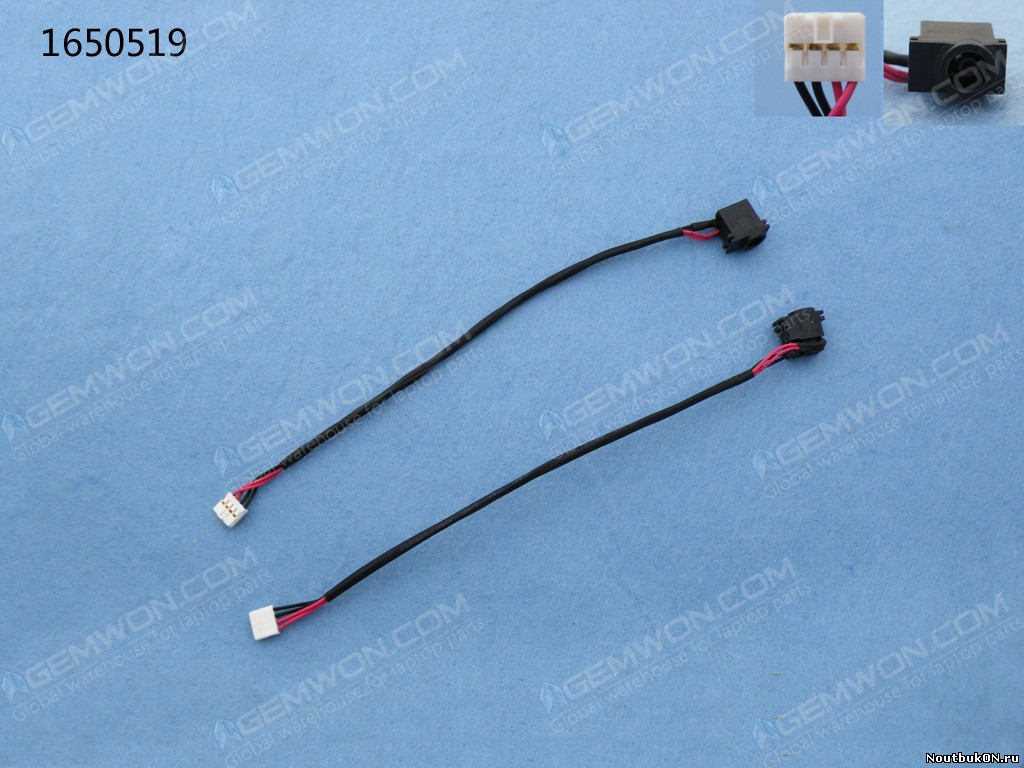 Разъём питания для ноутбука Samsung R519 R518 R719 с кабелем