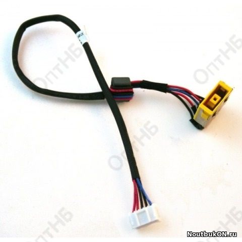 Разъём питания для ноутбука Lenovo G400, G405, G490, G500, G505, Z501, Z510, X1 Carbon, 215mm с кабелем DC30100NI00 DC30100NH00, DC30100OY00, 90202716