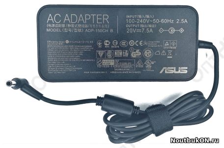 Блок питания Asus 5.5x2.5мм, 150W (19.5V, 7.7A) без сетевого кабеля, ORG (slim type)