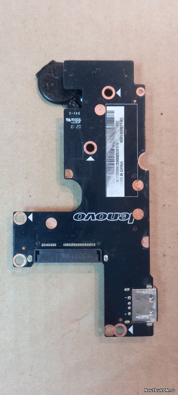 Плата расширения USB разъем cardreader с батарейкой bios для ноутбука Lenovo Yoga 13 20175 11s11200992