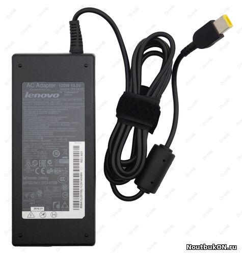 Зарядное устройство Lenovo 19.5 В 6.15A ПРЯМОУГОЛЬНЫЙ РАЗЪЕМ ОРИГИНАЛ ADP-120LH-B