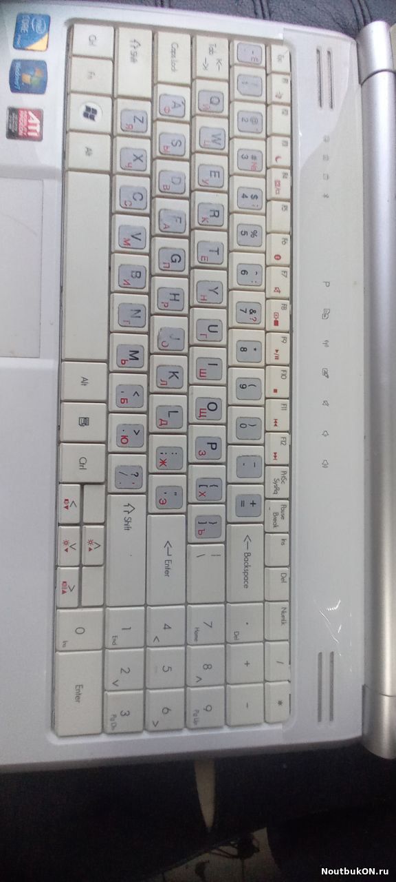 Клавиатура для ноутбука Packard Bell EasyNote LJ61, LJ65, LJ67, TJ61, TJ62, TJ65, TJ66, TJ67, TJ68 series (mp-07f33su-4424h) MP-07F33SU-4424H, , MP-07F36SU-930, БЕЛАЯ (желтая) С НАКЛЕКАМИ РУССК