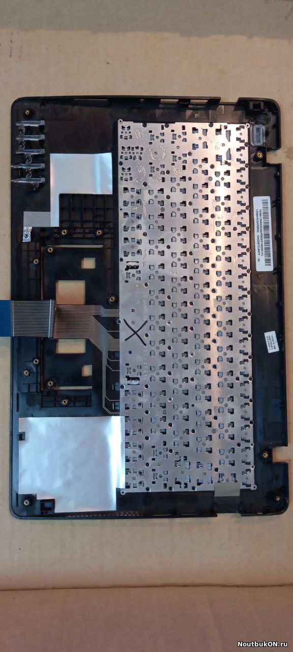 Корпус только ТОП-КЕЙС С не рабочей КЛАВИАТУРОЙ для ноутбука Asus X205 X200 Series X205T 13NB0732AP0321 39XK2TCJN20 сломано одно креление стойка без тачпада