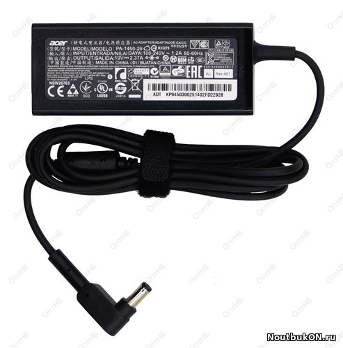 Зарядное устройство для ноутбука Acer 19V 2.37A 45W PA-1450-26 ОРИГИНАЛ РАЗЪЕМ 5,5*1,7 мм ОТЛИЧНОЕ КАЧЕСТВО КАК У ОРИГИНАЛА