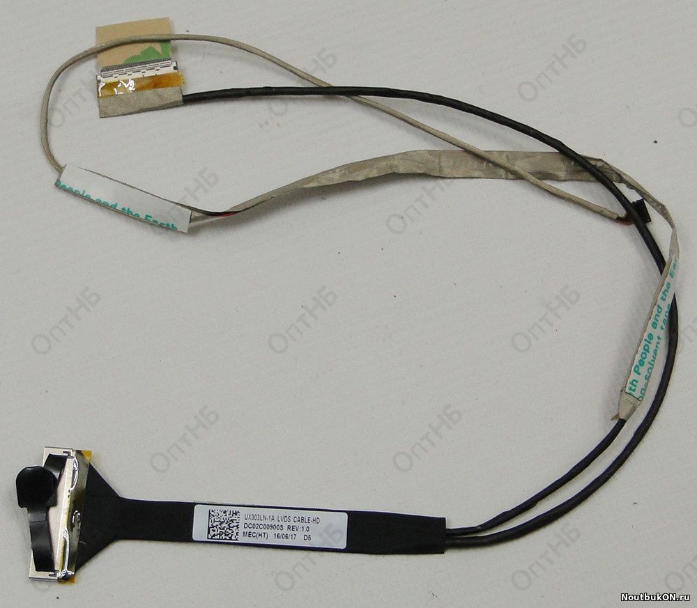 Шлейф матрицы для ноутбука Asus U303L, UX303LB, UX303LN-1A, 30 pins EDP, High definition, DC02C00900S