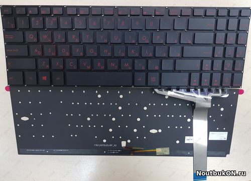 Клавиатура для ноутбука Asus X570Z, FX570ZD, FX570U, FX570UD, FX570D, FX570DD F570 черная, с подсветкой