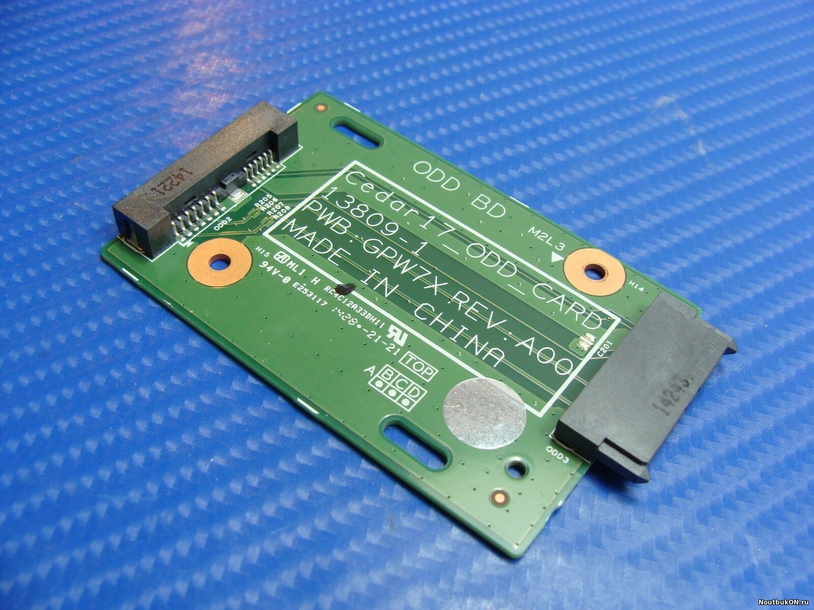 Плата подключения привода dvd odd для ноутбука Dell Inspiron 17-5748 p26e cedar17_odd_card 13809-1 gpw7x 17-5000