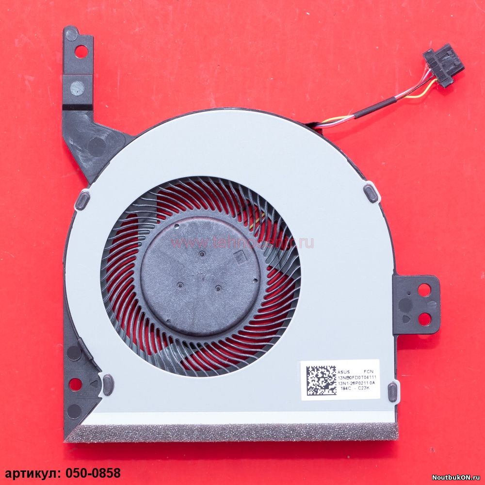 Вентилятор для ноутбука: Asus X542, X542BA, X542UA, X542UQ, X542UR, FL8000, A580U, F580U p/n: DFS501105PR0T-FJJF 13N1-26P0211, 13NB0FD0T04111