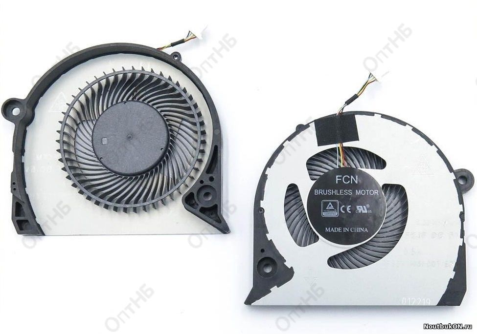 Вентилятор для ноутбука Dell Inspiron G7 15-7000, G7 15-7577 DFS2000054H0T-FJQS, DFS541105FC0T-FJQT ЛЕВЫЙ GPU для охлаждения видеокарты