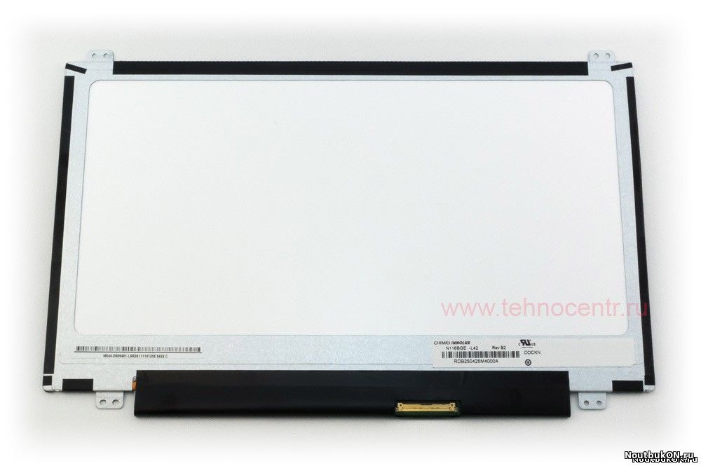 Матрица для ноутбука 11,6 SLIM LED LCD N116BGE -L41, глянец 40pin крепления сверху/снизу аналог B116XW03 V.2 N116BGE-L42 LTN116AT04 B116XW01 V.0 B116XW03 V.0 N116B6-L04 LP116WH2(TL)(N1)