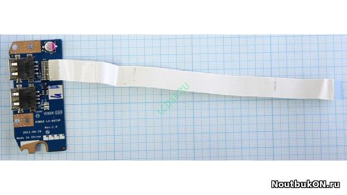 Плата USB разъемов для ноутбука Acer Aspire 5750G P5WS5 (P5WE0) TS44 TS11 LS-6973P NBX0000V800. снято с платы на amd