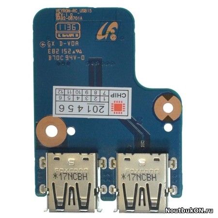 Плата разъемов usb для ноутбука Samsung RC530 BA92-08701A VEYRON-RC USB 15 С КАБЕЛЕМ