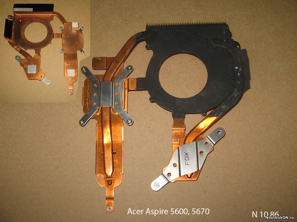 Радиатор для ноутбука Acer Aspire 5600, 5670, 5672, TravelMate 4220
