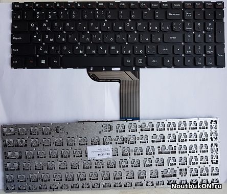 Клавиатура для ноутбука Lenovo IdeaPad 700-15ISK 700-17ISK черная, без рамки