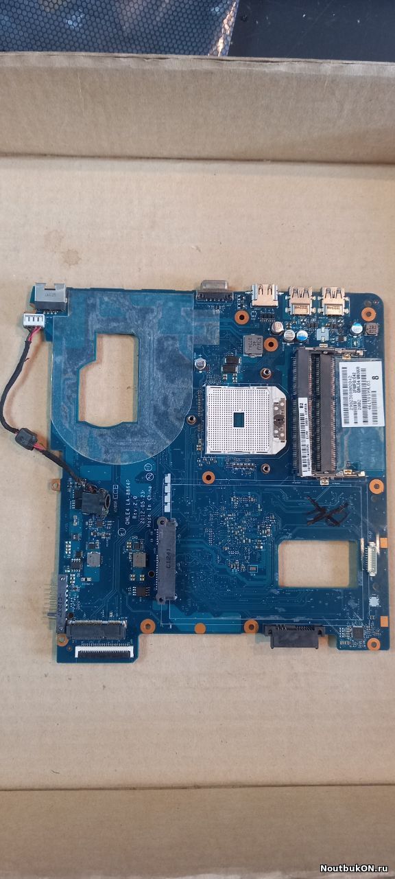 Материнская плата для ноутбука SAMSUNG NP350 NP355 LA-8864P rev.1.0 QMLE4 AMD НЕРАБОЧАЯ ДОХЛЫЙ МОСТ заводится но не видит клавиатуру.