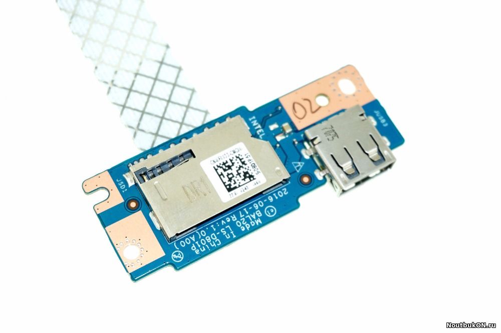 Плата USB разьема для ноутбука DELL P66F Dell Inspiron 15 5565 5567 BAL20 LS-D801P