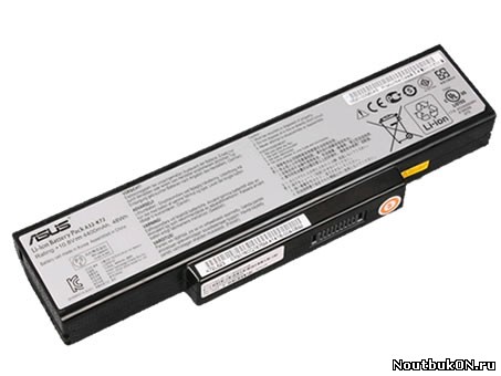 Аккумулятор для ноутбука Asus K72 A32-K72 степень изношенности 56%