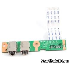 Плата AUDIO разъемов для ноутбука HP PRESARIO CQ61 DA00P6AB6D0