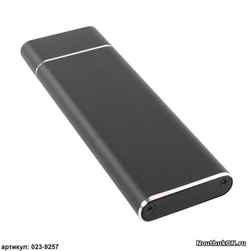 Внешний бокс USB 3.1 SATA для M.2 SSD (NGFF) - Type-C черный/серебро