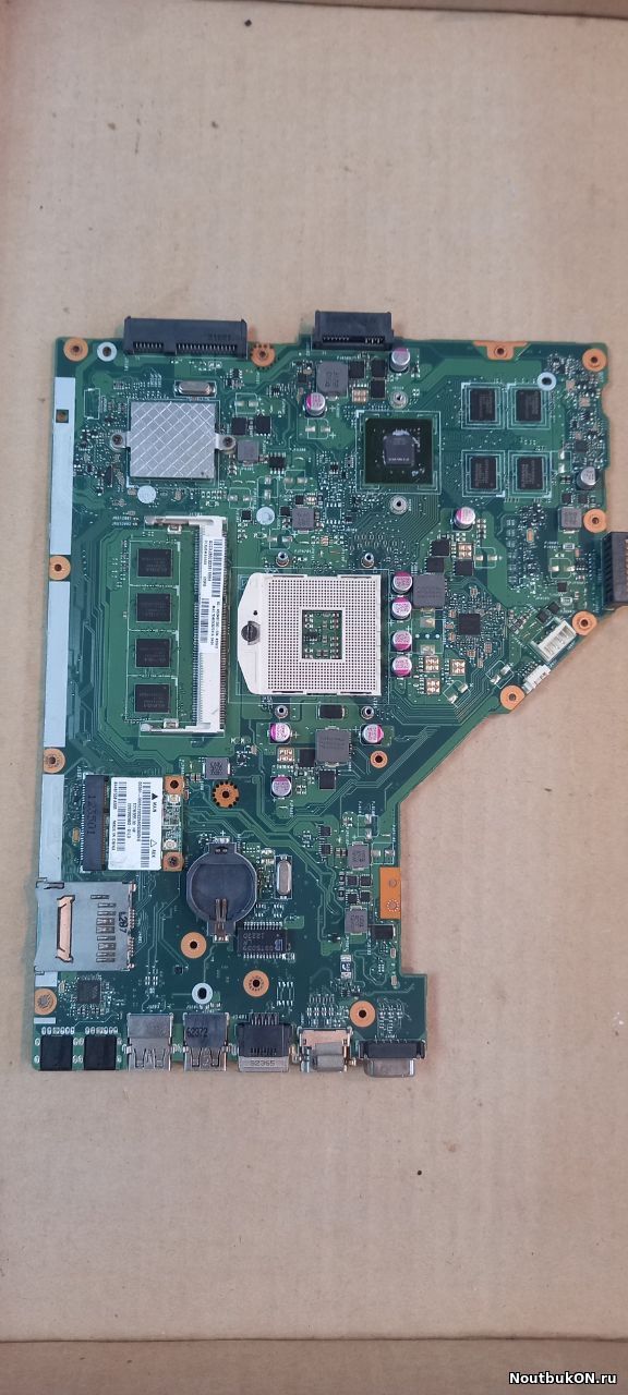 Материнская плата для ноутбука Asus ASUS X55VD X55V REV.2.1 НЕРАБОЧАЯ ВКЛЮЧАЕТСЯ НЕТ ИЗО ВИДИМО ПРЕДПРИНИМАЛИСЬ ПОПЫТКИ РЕМОНТА