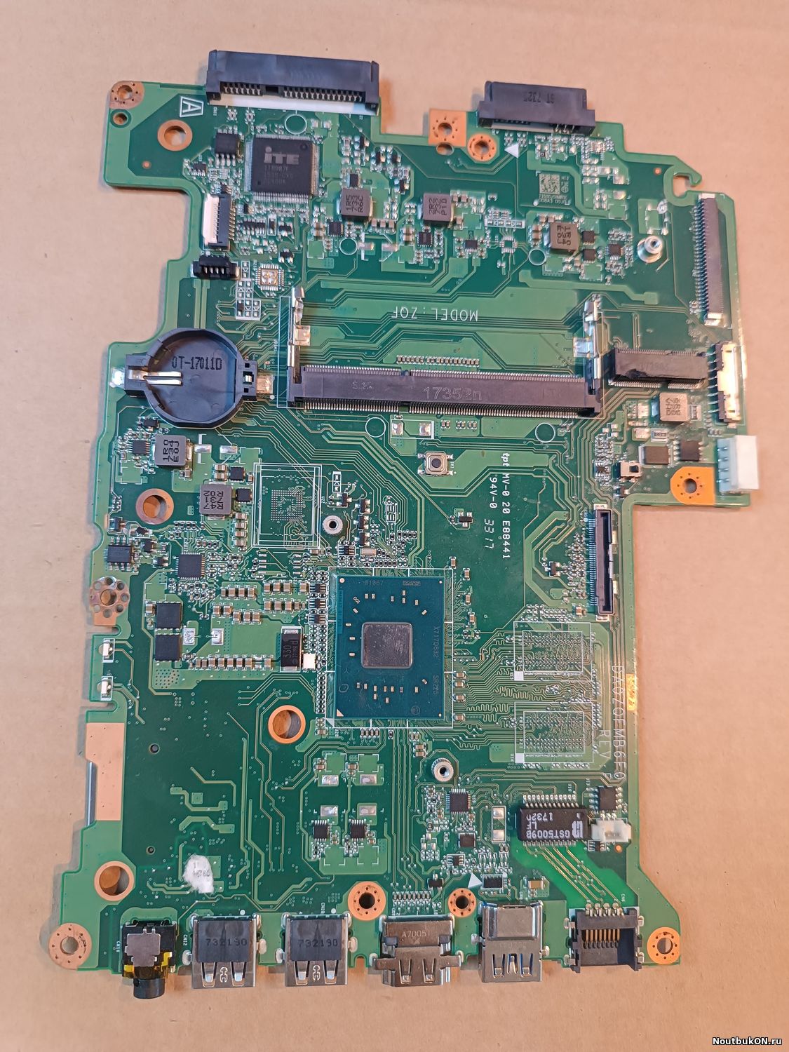Материнская плата для ноутбука Acer Aspire ES1-432 ZQF N16Q8 DA0ZQFMB6F0 нерабочая была залита С ПРОЦЕССОР N4200