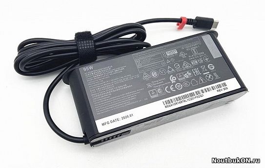 Блок питания Lenovo Type-C, 95W (5V,9V,15V/3A, 20V/4.75A) без сетевого кабеля, ORG (New type)