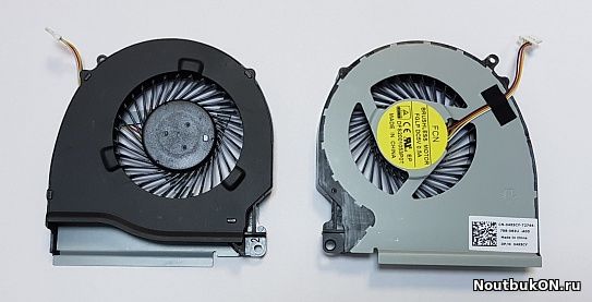 Вентилятор (кулер) для ноутбука Dell Inspiron 7000, 7557, 7559, 15-7557 левый Совместимые партномера: 04X5CY