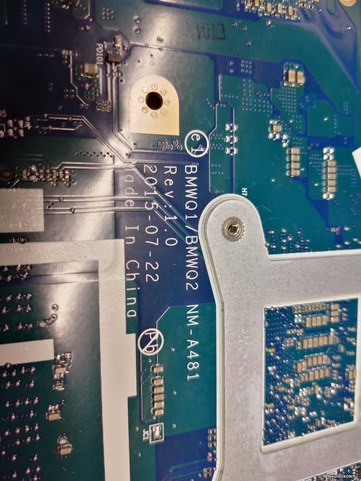 Материнская плата ноутбука Lenovo Lenovo 300-15 BMWQ1/BMWQ2 NM-A481 Rev 1.0 нерабочая, дохлый проц