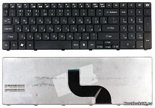 Клавиатура для ноутбука Packard Bell LM81, LM85, TK81, TK85, TM81, TM85 / Gateway NV50 черная