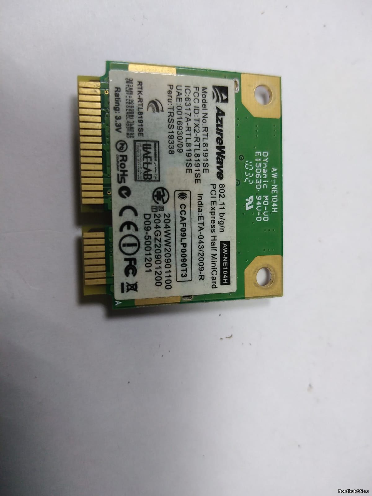 Wi-Fi модуль HP 620 593533-001 RTL8191 802.11b/g/n