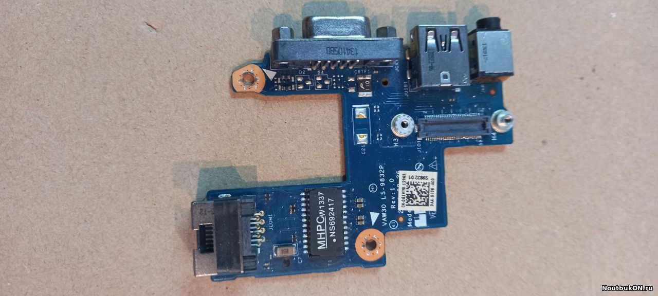 Плата USB AUDIO LAN VGA разъемов для ноутбука Dell Latitude E5440, E5540 LS-9832P VAW30 0G1WYK G1WYK